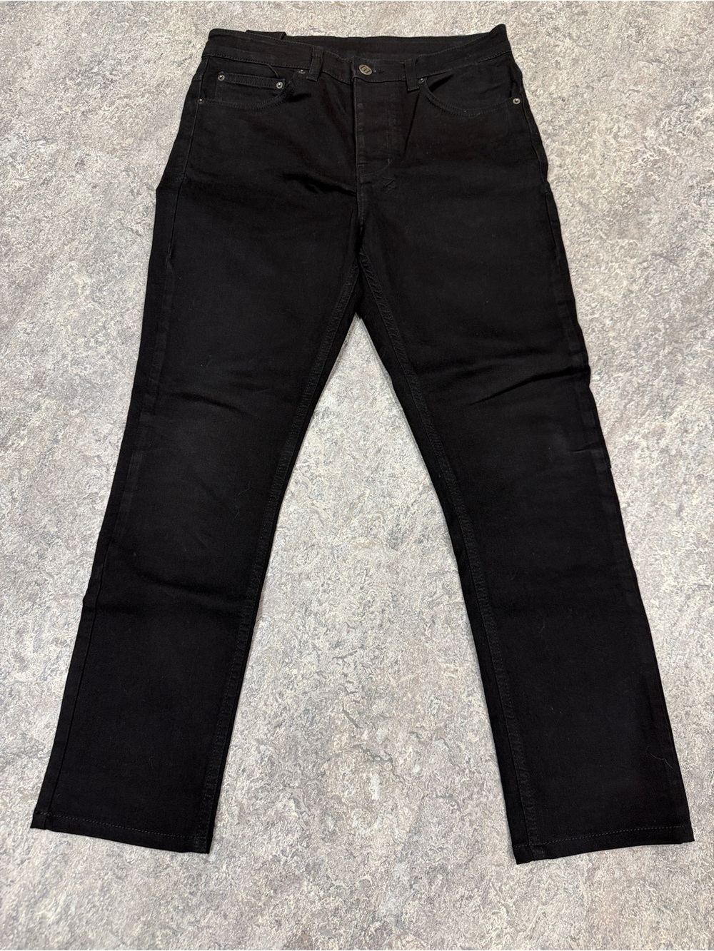 Ksubi Black Button Fly Skinny Jeans sz 31” 26” inseam